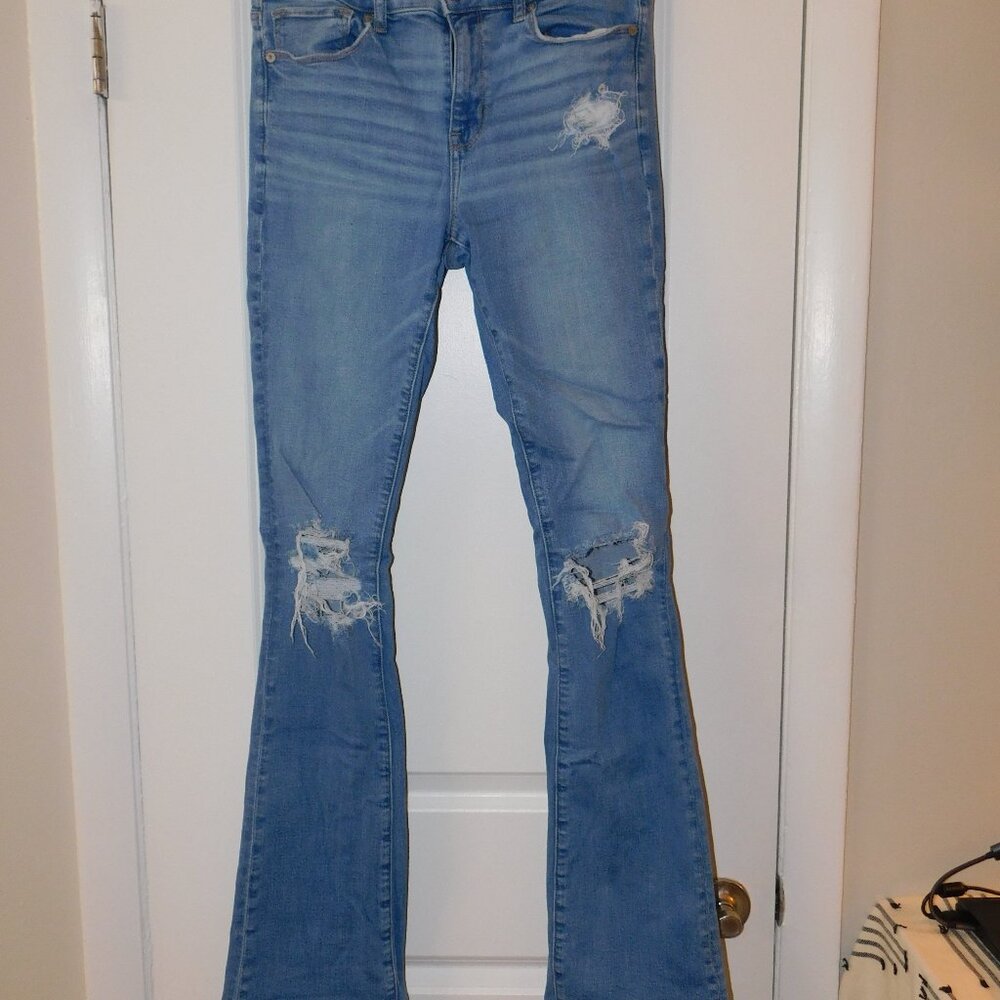 American Eagle Skinny Kick Jeans - Size 12, X-Long